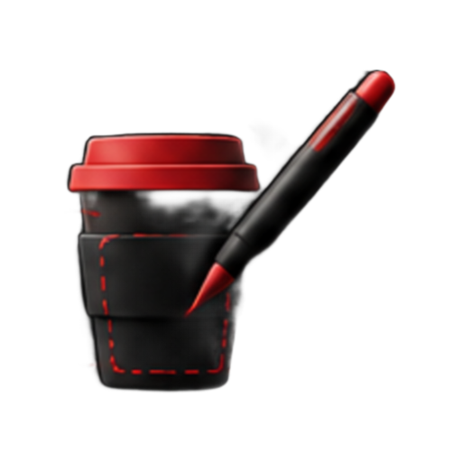 Ícono de diseño personalizado: vaso reutilizable Soluzio con lápiz de diseño sobre un área de selección